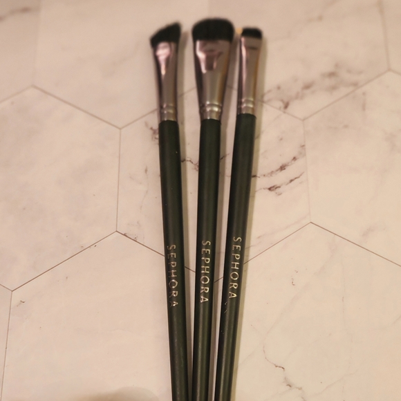 Sephora Eye Makeup Brushes Set of 3 NWOT NEW - Picture 3 of 6